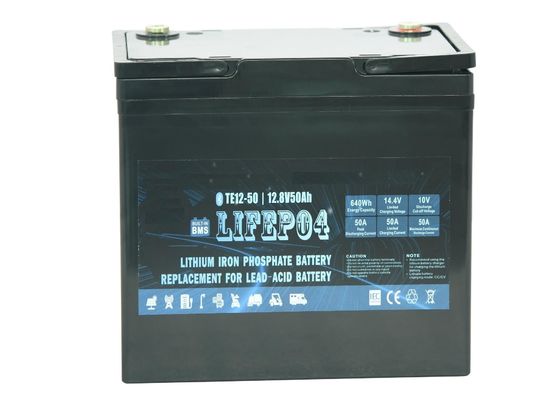 Batterie au lithium de secours portative de puissance d'ABS Lifepo4 12v 50ah