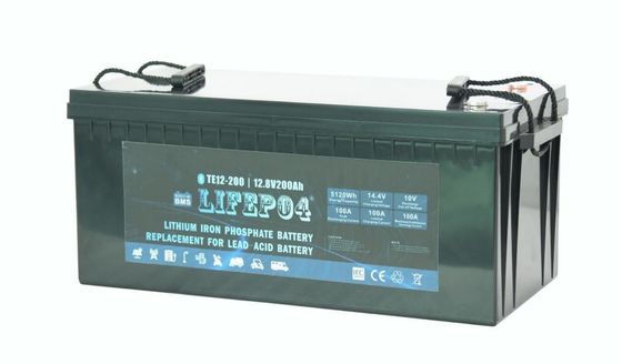 Batterie Lifepo4 portative de l'ABS 12V 200AH pour la puissance de secours