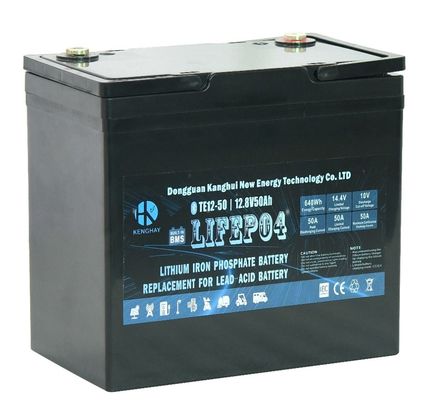 25.5kg Lifepo4 UPS Voltage de la batterie 12V Courant de charge maximal 50A 500Ah