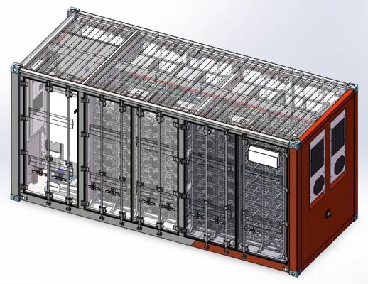 Système de stockage d'énergie à batterie BESS personnalisable à l'extérieur Idéal pour les énergies renouvelables